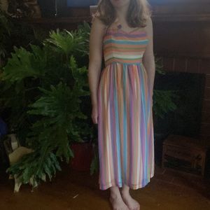 ModCloth striped  halter dress